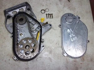 1999 Polaris XC600 chancase chain and gears complete bin 91 - Foto 1 di 4