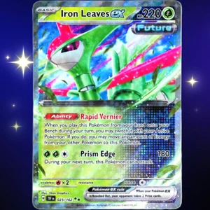 Hojas de Hierro EX - Doble Holo Raro - Fuerzas Temporales Pokemon Juego de Cartas Coleccionables #025/162 - Imagen 1 de 3