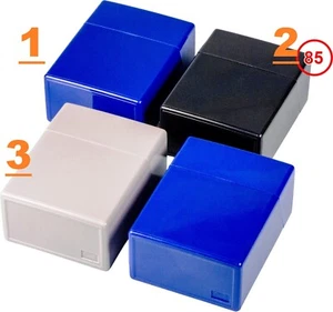 2 X Cool 40 King Size Cigarette Box Pop-Up Silver/Without Jetty / Plastic - Picture 1 of 2