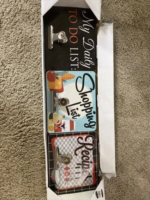 My Daily To Do List, Recipes, Shopping List Lot of 3 Pieces With Clips Preowned - Image 1 of 4