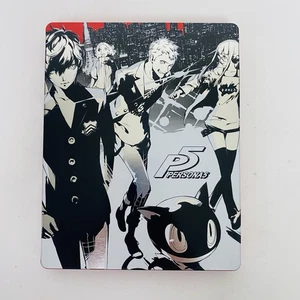 Persona 5 SteelBook Case Solo Rosso Nero Edizione Limitata Art Cover Atlus Sega No Gioco - Foto 1 di 5