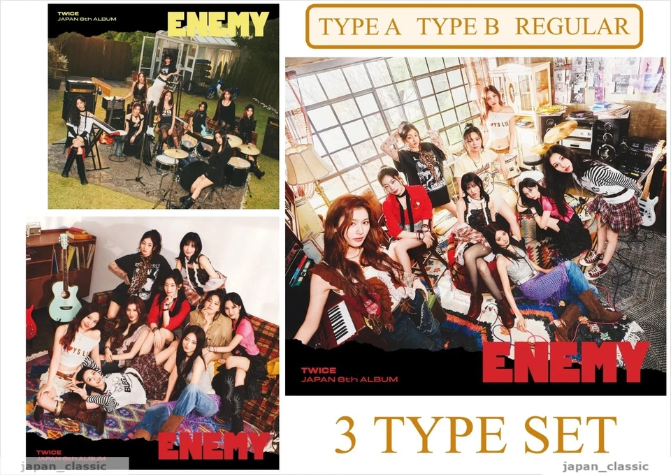 TWICE ENEMY JAPAN LIMITED EDITION CD A B REGULAR VERSION WITH OFFICIAL BONUS Foto 1 de 1