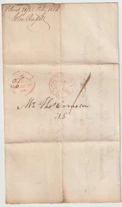 1806 EDINBURGH RED ONE O'CLOCK P P & CDS JOHN RUSSELL TO THOMAS CRANSTON LETTER - Picture 1 of 3