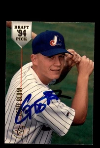 Signed Baseball Card Auto 1994 Stadium Club Draft Picks #65 Geoff Blum Expos - Picture 1 of 2