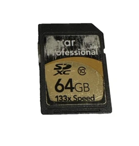 LEXAR PROFESSIONAL 64GB SDXC Memory SD Card 133x Class 10 - Picture 1 of 1