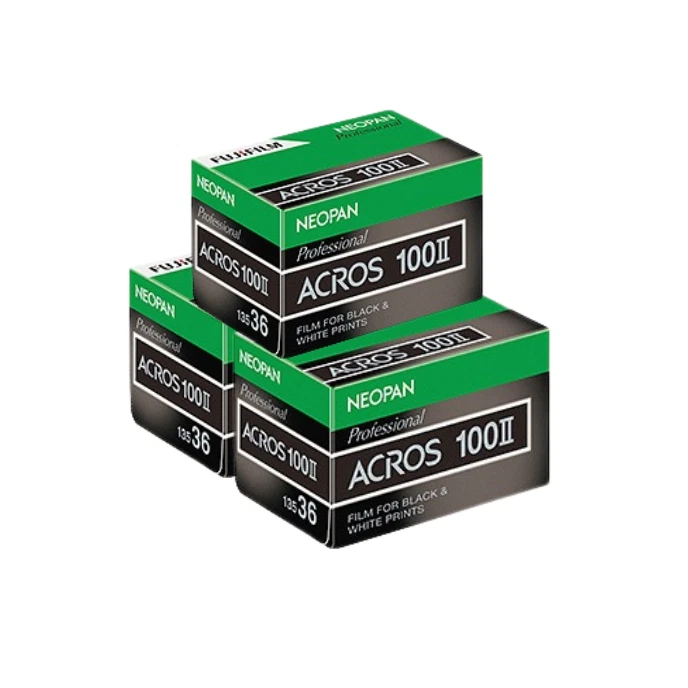 Fujifilm Neopan 100 ACROS II 35mm Black & White Film 36 Exposures 3/5/10 Rolls - Image 1 of 1