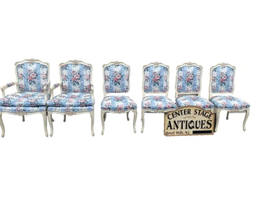 65675 Set of 6 Century Furniture Dining Chairs Louis XV - Image 1 of 4