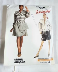 Issey Miyake Sewing Pattern Size 8 UC Vogue 2056, Women's Top, Skirt Shorts Rare - Picture 1 of 4