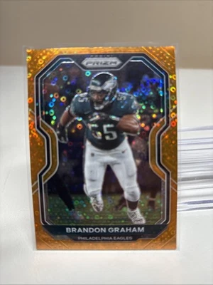 2020 Panini Prizm Nfl Football Brandon Graham Orange Disco Prizm Eagles  - Image 1 of 2