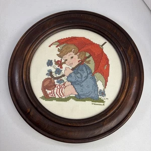 Hansel and Gretel Framed and Matted Cross-Stitch M.J. Hummel - Picture 1 of 4