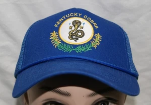 Kentucky Cobra Donut Truckermütze Druckknopflasche Netz blau verstellbar Einheitsgröße Einheitsgröße - Bild 1 von 8