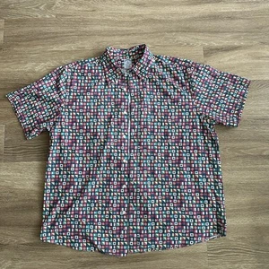 Brooks Brothers Flag Pattern Button Shirt Mens XL - Picture 1 of 15