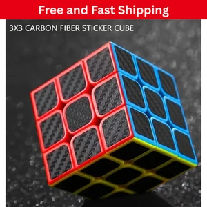 Speed Cube] Professional 3x3x3 Carbon Fiber Speed Cube | Magico Educational Gift - Picture 1 of 4