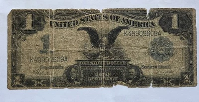 1899 United States One Dollar Black Eagle Large Silver Certificate - Image 1 of 4