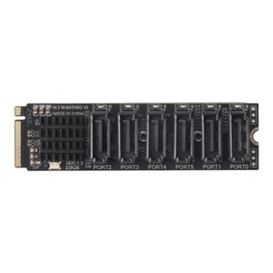 M.2 NVME PCI-E PCIE X4 X8 X16 à 6 Ports 3.0 SATA Adaptateur Carte Riser ASM2746 - Photo 1/7