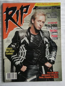 Vintage Magazine RIP Sept 1987 Judas Priest Metal Church The Cult Poison 86 - Picture 1 of 13