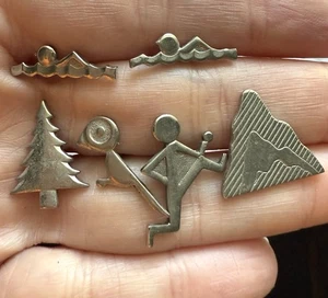 Vintage Cub Boy Scouts Webelos Ribbon Merit Badge Activity Pins Lot - Picture 1 of 2