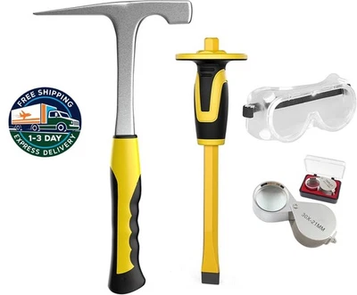 Kit de 4 martillos de geología para excavar rocas, herramientas de geología Foto 1 de 4