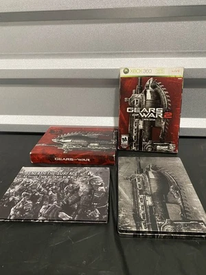 Gears of War 2 Limited Edition Microsoft Xbox 360 Steelbook 2-disc Set VG CiB - Image 1 of 3