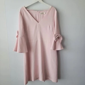 Eliza J Damen Gr. 16 V-Ausschnitt Etuikleid mit Schleifendetail - Bild 1 von 8