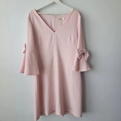 Eliza J Women's size 16 v-neck Sheath Dress with Bow Detail - Image 1 of 4