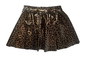 Little Mass Girls Shiny Leopard Mini Twirl Skirt Size 5 - Picture 1 of 4