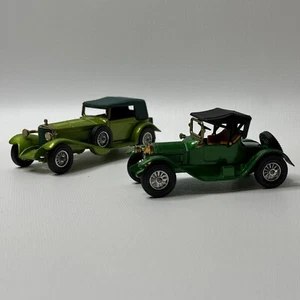 Matchbox Models Lot 1913 Cadillac & 1928 Mercedes SS Coupe England Import - Picture 1 of 9