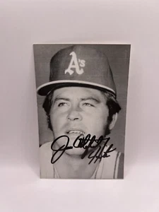 Jim Catfish Hunter Signed Vintage Photo Postcard Beckett Auto COA - Picture 1 of 3
