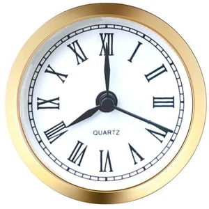 Mini Clock Insert 2.4 Inch (61 Mm) round Quartz Clock Fit-Up Movement Miniature - Picture 1 of 6