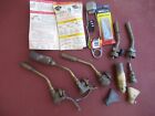 Vintage lot of BernzOMatic torches, literature and Forney striker/flints.