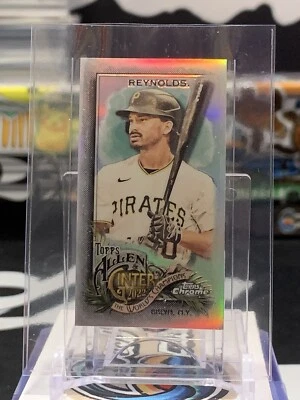 2022 Topps Allen & Ginter Chrome Mini Bryan Reynolds Pirates #217 JW 1B - Image 1 of 2