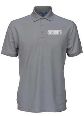 Security Polo with Reflective Design, both left chest and back, Easy care Pique - Image 1 of 4