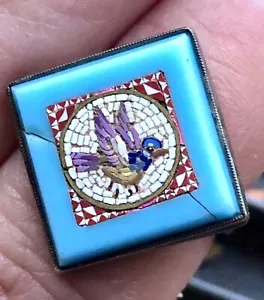 Antique 1800 Stamped 18k Turquoise Stone Bird Mosaic Ring- Amazing & Very RARE!! - Picture 1 of 7