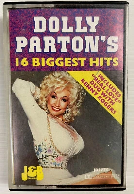 Dolly Parton’s 16 Biggest Hits Music Cassette Tape JB277C J&B 1986 - Image 1 of 4