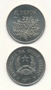 Guinea-Bissau - 5 Pesos 1977 UNC - Picture 1 of 1