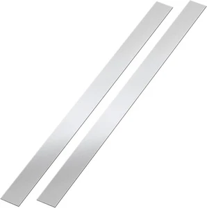 2 Pcs Stainless Steel Strips 304 Brushed Stainless Steel Trim Metal Finishing Sh - Picture 1 of 6