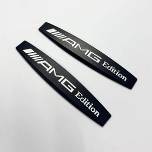 2 pegatinas de coche emblema 3D negro para Mercedes AMG Edition Corporation - Imagen 1 de 8