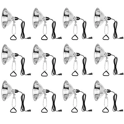 Paquete de 12 lámparas de abrazadera con reflector de aluminio de 8,5 pulgadas (sin bombilla incluida) Foto 1 de 4