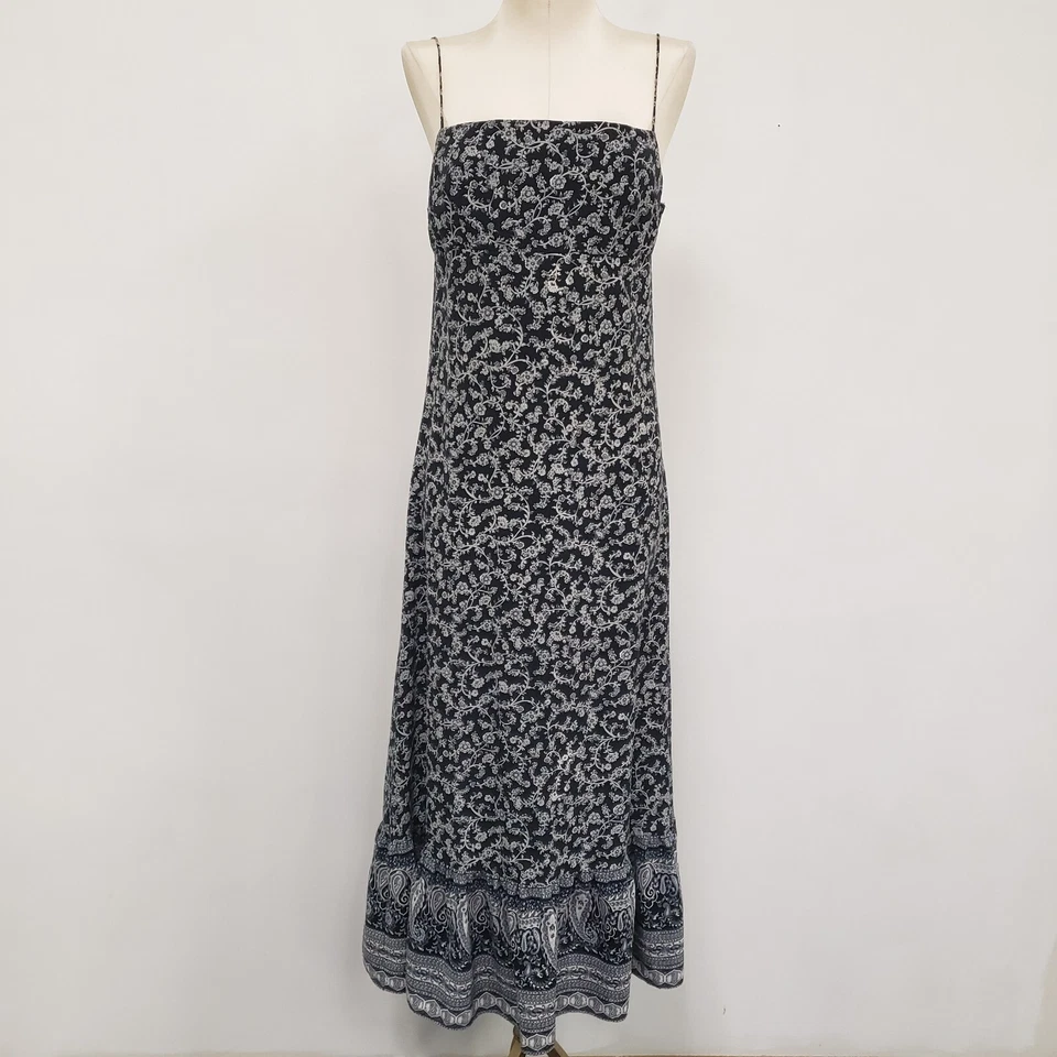 Maxi Vestido Babydoll de Seda Vintage The Limited Para Mujer Talla 6 Whimsigoth 90S Y2K Foto 1 de 4