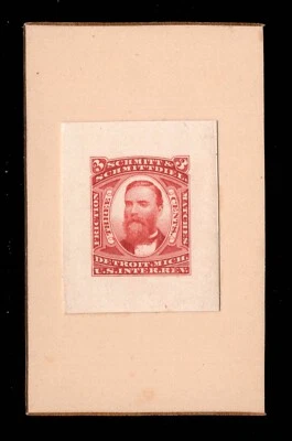 MOMEN US STAMPS #RO167TC1ag TRIAL COLOR PROOF ON INDIA VF PSE CERT LOT #94789 - Image 1 of 3