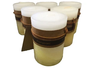 6xScented Candle Handmade Rustic 5*8cm 22Hr Burn Fragrance Frangipani Cream - Bild 1 von 1