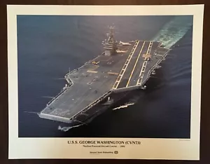 USS GEORGE WASHINGTON (CVN 73) NUCLEAR-POWERED AIRCRAFT CARRIER, AT SEA, POSTER - Picture 1 of 3