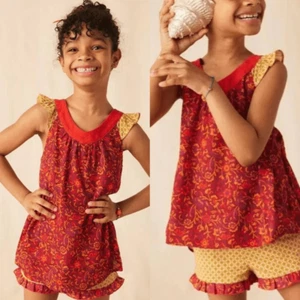 Matilda Jane Enchanted Garden Beach Bonfire V-Neck Swing Tank and Woodrose Mixed - Picture 1 of 8