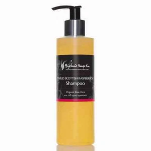 The Highland Soap Co Organic Wild Scottish Raspberry Aloe Vera Shampoo 250ml - Picture 1 of 1