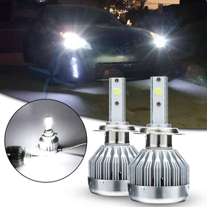 Pair COB LED White 6000K Headlight H7 Low Beam Bulbs For Nissan 350Z 2003-2005 - Picture 1 of 12