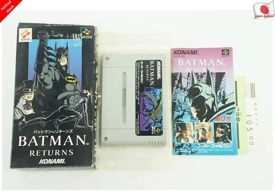 Batman Returns SNES Konami Nintendo Super Famicom Box From Japan jp - Image 1 of 3