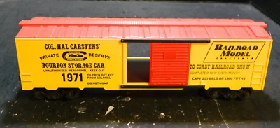 Lionel Col. Hal Carsten's Private Reserve Bourbon Box Car #1971 Excellent - Image 1 of 4