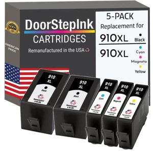 DoorStepInk Compatible Ink Cartridges for HP 910XL 2 Black-USA - Picture 1 of 5
