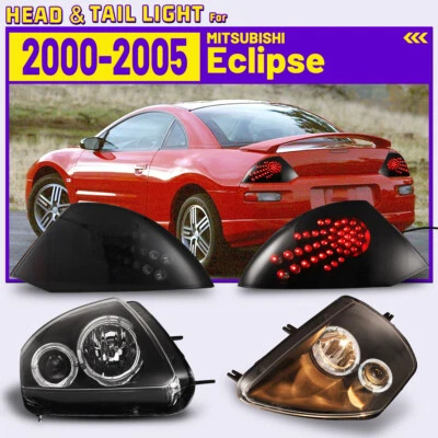 Faros para Mitsubishi Eclipse 2000-2005 + luces traseras LED lámpara de freno trasero Foto 1 de 4