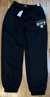Новый с Ярлыками женская Rue 21 черный бегун спортивные штаны Brooklyn NY 2003 размер S - Изображение 1 из 4
